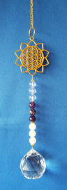 3-eenheid met  flower of life zon goud