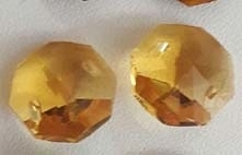Octagon kraal - geel
