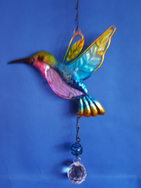 Kolibrie (blauw) met 3cm bol