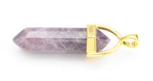 Hanger Amethyst - goud