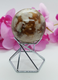 Flower agaat  bol - 47mm