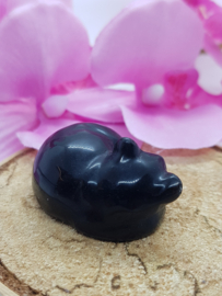 Poesje Obsidiaan liggend
