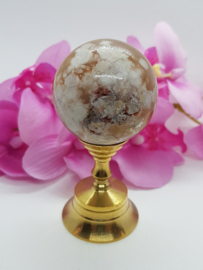 Flower agaat  bol - 42mm