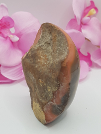 Jaspis Polychroom half gepolijst half ruw