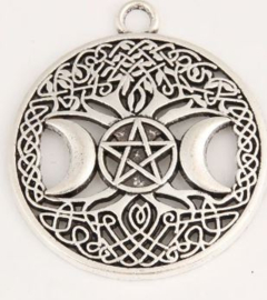 Hanger pentagram met maan