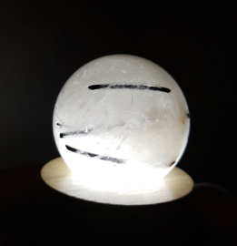 Licht voetje rond - helder wit  licht met USB (2cm dik)
