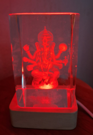 Licht voetje vierkant - gekleurd licht met USB