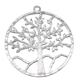 Hanger Levensboom groot - zilver