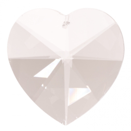Kristal raamhanger "hart" groot , ca. 5cm