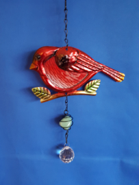 Vogel - rood met 3cm bol