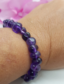 Armband grof (tumble)  - Amethyst