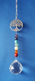 Chakra raamhanger boompje zilver