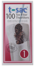 T-Sac 1 - 100 thee filter zakjes voor 1 kopje