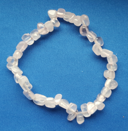 Split armband  - Rozenkwarts