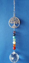 Chakra raamhanger boompje zilver