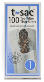 T-Sac 1 - 100 thee filter zakjes voor 1 kopje