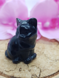 Poesje Obsidiaan schuin