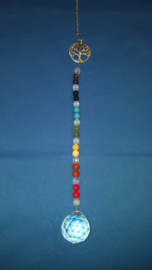 Chakra ronde edelsteen kralen en levensboom