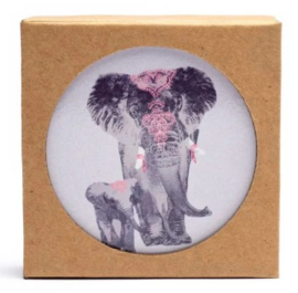 Onderzetters - 6 stuks - Olifant