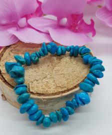 Split armband  - Turkoois china