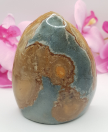 Jaspis Polychroom half gepolijst half ruw