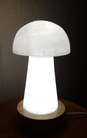Licht voetje rond - helder wit  licht met USB (2cm dik)