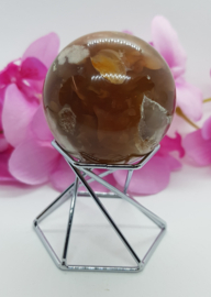Flower agaat  bol - 47mm