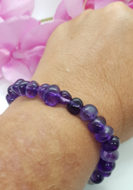 Armband grof (tumble)  - Amethyst