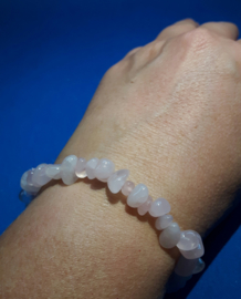 Split armband  - Rozenkwarts