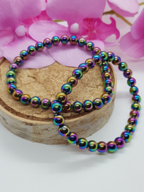 Regenboog (titanium) Hematiet - 6mm