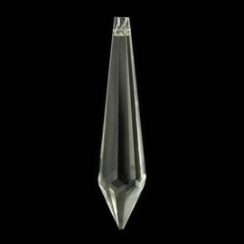 Kristal raamhanger "pegel" groot, ca. 7,5cm