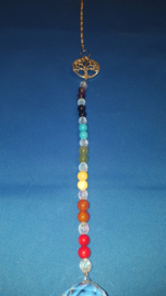 Chakra ronde edelsteen kralen en levensboom