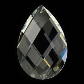 Kristal raamhanger "druppel" middel, ca. 5 bij 3,2 cm