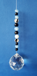 Yin Yang met Onyx & Opaliet Raamhanger