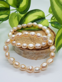 Parel armband roze (zoetwater)