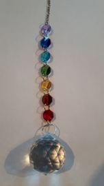 Chakra hanger met octagon kralen