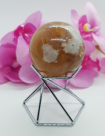 Flower agaat  bol - 42mm