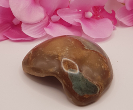 Jaspis Polychroom half gepolijst half ruw