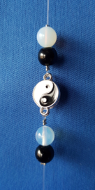 Yin Yang met Onyx & Opaliet Raamhanger