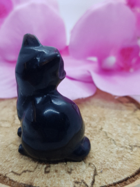 Poesje Obsidiaan schuin