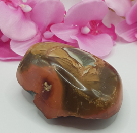 Jaspis Polychroom half gepolijst half ruw