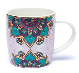 Thee mok  met zeefje -  Mandala Turquoise