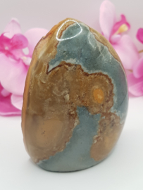 Jaspis Polychroom half gepolijst half ruw