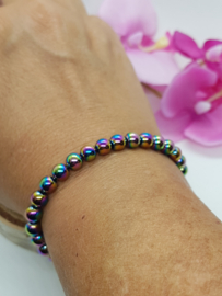 Regenboog (titanium) Hematiet - 6mm