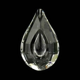Kristal raamhanger "druppel 3D - Bindi", ca. 3,2 x 5 cm