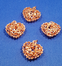 Hart Rose Goud filigraan 