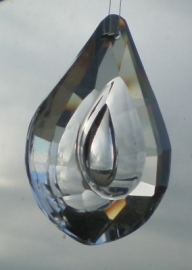 Kristal raamhanger "druppel 3D - Bindi", ca. 3,2 x 5 cm
