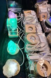 Licht voetje vierkant - gekleurd licht met USB