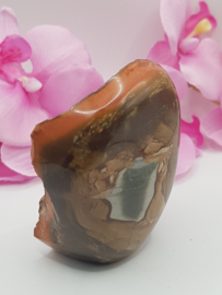 Jaspis Polychroom half gepolijst half ruw