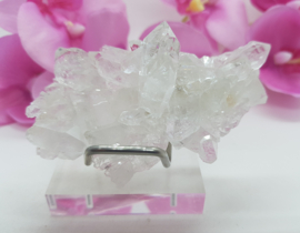 Bergkristal cluster - plat